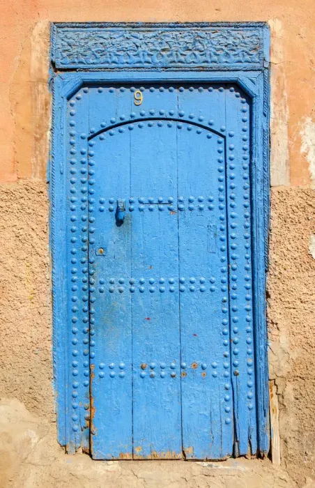 Framed Print : Blue Door, Morocco, High Atlas, Marrakech, imperial city Framed Print : Blue Door, Morocco, High Atlas, Marrakech, imperial city