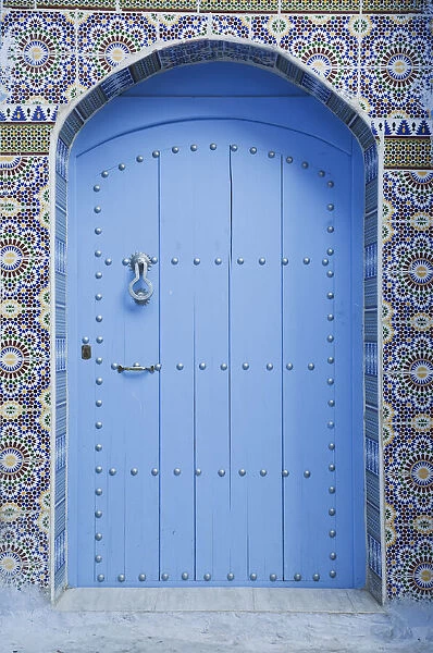Blue doorway, Chefchaouen, Morocco