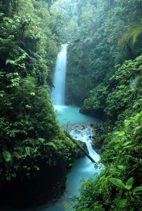 Framed Print : Blue Falls of Costa Rica, Alajuela Province, Costa Rica, Central America Framed Print : Blue Falls of Costa Rica, Alajuela Province, Costa Rica, Central America