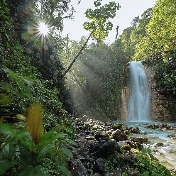 Blue Falls of Costa Rica, Alajuela Province, Costa Rica, Central America