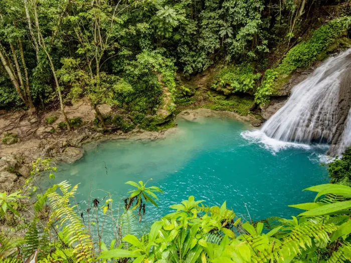 Framed Print : Blue Hole near Ocho Rios, elevated view, Saint Ann Parish, Jamaica Framed Print : Blue Hole near Ocho Rios, elevated view, Saint Ann Parish, Jamaica