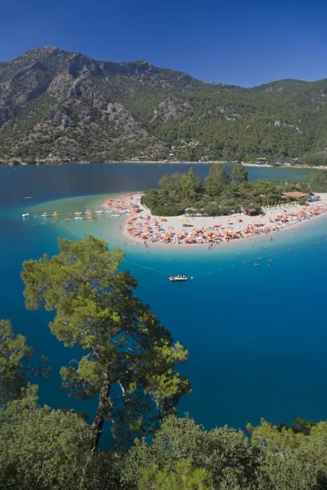 Framed Print : Blue Lagoon and Belcekiz beach, Oludeniz, near Fethiye, Mediterranean Coast, Turkey