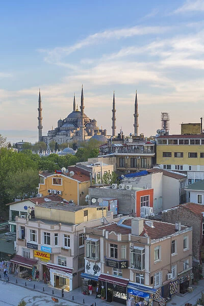 The Blue Mosque (Sultan Ahmet Camii), Sultanahmet, cityscape of Istanbul, Turkey