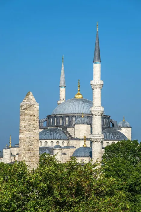 Framed Print : Blue Mosque and Walled Obelisk, Istanbul, Turkey Framed Print : Blue Mosque and Walled Obelisk, Istanbul, Turkey