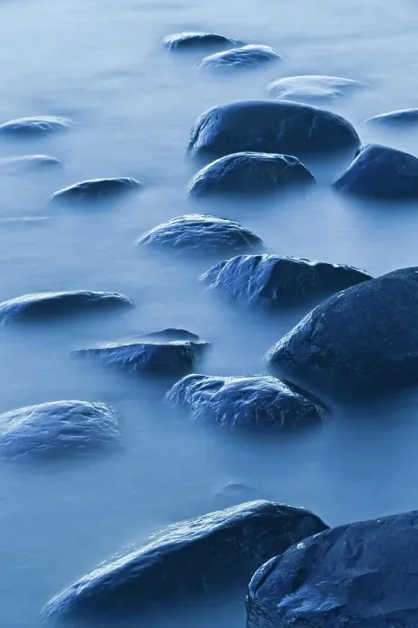Framed Print : Blue rocks on shore of Georgian Bay. Killarney Provincial Park, Ontario, Canada Framed Print : Blue rocks on shore of Georgian Bay. Killarney Provincial Park, Ontario, Canada