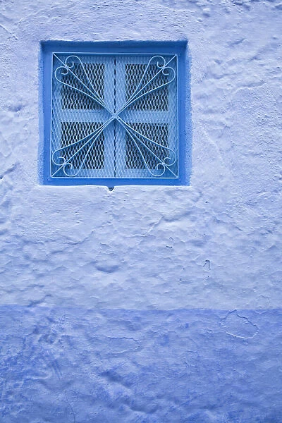 Blue window, Chefchaouen, Morocco, North Africa