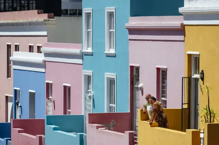 Framed Print : Bo-Kaap Neighbourhood, Cape Town, Western Cape, South Africa