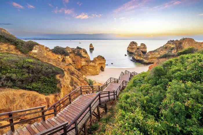 Framed Print : Boardwalk and Stairs to Camilo Beach at Sunrise Camilo Beach, Praia do Camilo, Natural Cliff Formation and Beach Cove Lagos, Algarve, Portugal Framed Print : Boardwalk and Stairs to Camilo Beach at Sunrise Camilo Beach, Praia do Camilo, Natural Cliff Formation and Beach Cove Lagos, Algarve, Portugal