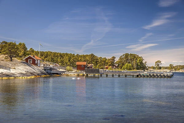 Boat launch on Sandhamn Island, Stockholm County, Sweden