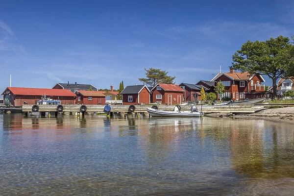 Boat launch on Sandhamn Island, Stockholm County, Sweden