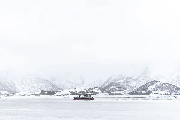 A boat in Lofoten Islands, Nordland, Norway
