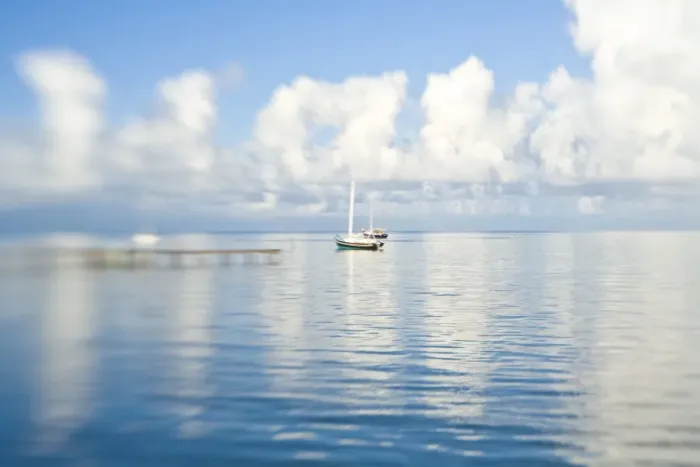 Framed Print : Boat by pier, Caye Caulker, Belize Framed Print : Boat by pier, Caye Caulker, Belize