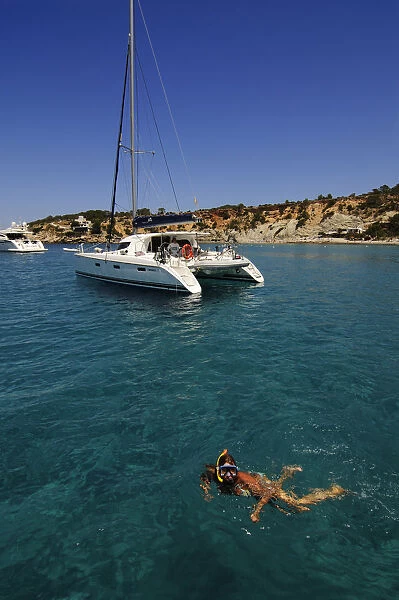 Boat trips, Cala d Hort, Ibiza, Ibiza and Formentera, Balearic Islands, Spain