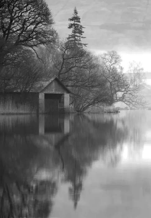Framed Print : Boathouse, Cumbria, England, UK Framed Print : Boathouse, Cumbria, England, UK