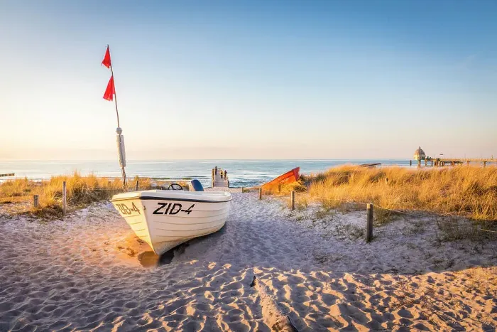 Framed Print : Boats on the beach at Zingst, Mecklenburg-West Pomerania, North Germany, Germany Framed Print : Boats on the beach at Zingst, Mecklenburg-West Pomerania, North Germany, Germany