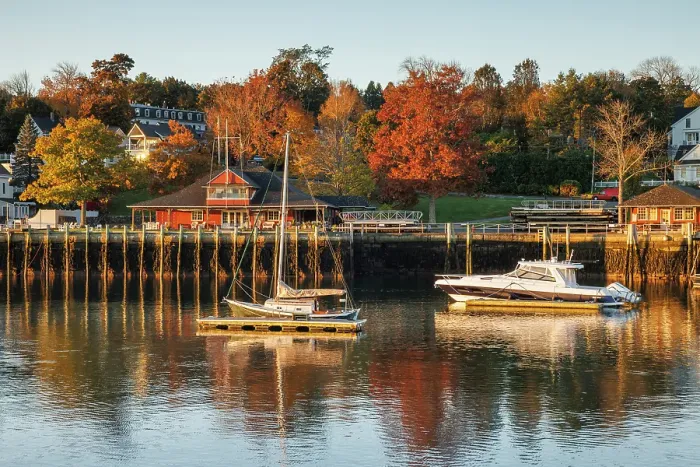 Framed Print : Boats at Camden Harbour, Camden, Maine, USA Framed Print : Boats at Camden Harbour, Camden, Maine, USA