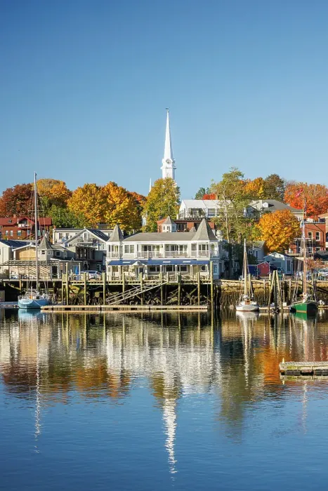 Framed Print : Boats at Camden Harbour, Camden, Maine, USA Framed Print : Boats at Camden Harbour, Camden, Maine, USA