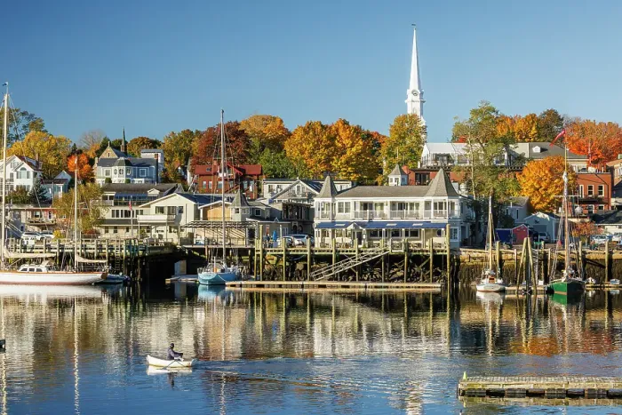 Framed Print : Boats at Camden Harbour, Camden, Maine, USA Framed Print : Boats at Camden Harbour, Camden, Maine, USA