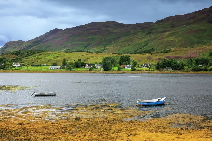 Framed Print : Boats on Loch Long, Dornie, Scotland