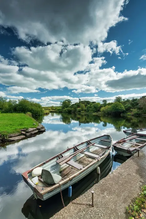 Framed Print : Boats on Lough Allua, County Cork, Ireland
