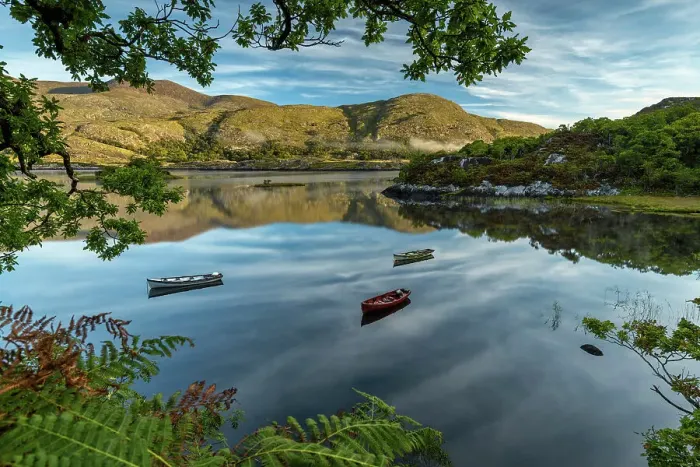 Framed Print : Boats on Upper Lake, Killarney, Co. Kerry, Ireland