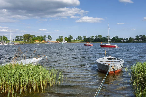 Boats in the Wismar Bay, Poel Island, Kirchdorf, Baltic Sea