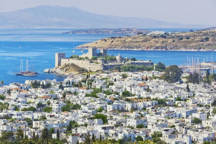 Framed Print : Bodrum, elevated view, Bodrum, Mugla, Turkey Framed Print : Bodrum, elevated view, Bodrum, Mugla, Turkey