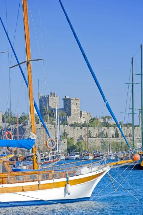 Framed Print : Bodrum harbour and St Peter Castle, Bodrum, Turkey Framed Print : Bodrum harbour and St Peter Castle, Bodrum, Turkey