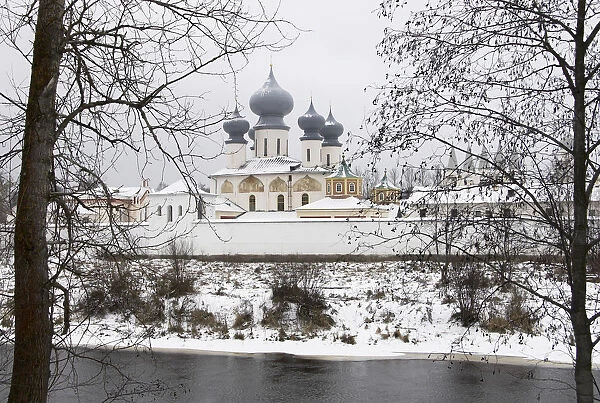 Bogorodichno-Uspenskij Monastery in Tikhvin, Leningrad region, Russia