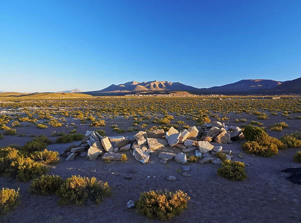 Bolivia, Potosi Departmant, Nor Lipez Province, Landscape near the Villa Mar village