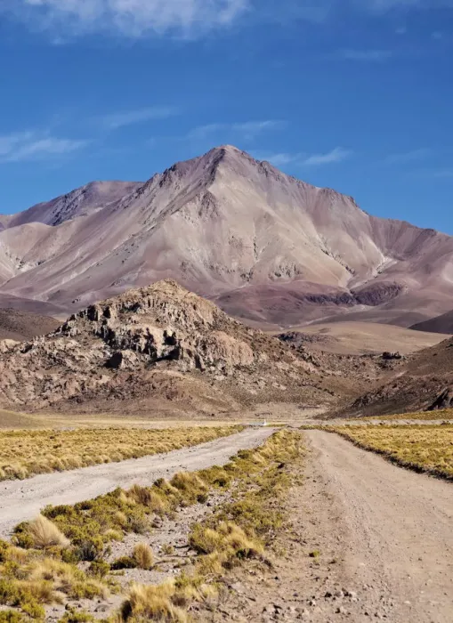 Framed Print : Bolivia, Potosi Department, Sur Lipez Province, Dirt Road and Cerro Lipez Framed Print : Bolivia, Potosi Department, Sur Lipez Province, Dirt Road and Cerro Lipez