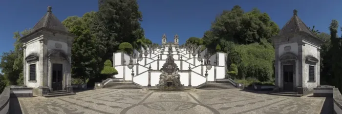 Framed Print : Bom Jesus do Monte Baroque Church & staircase