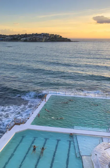 Framed Print : Bondi Icebergs swimming pool at sunrise, Bondi Beach, Sydney, New South Wales, Australia Framed Print : Bondi Icebergs swimming pool at sunrise, Bondi Beach, Sydney, New South Wales, Australia