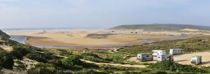 Framed Print : Bordeira beach. Sudoeste Alentejano and Costa Vicentina Nature Park, the wildest atlantic