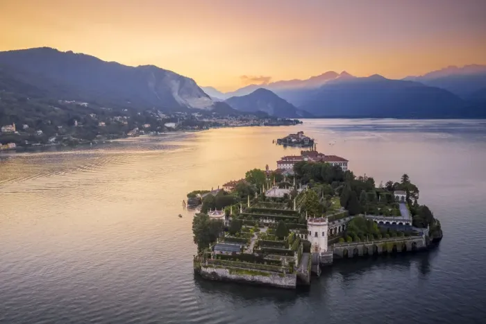 Framed Print : Borromean Islands during a summer sunset. Stresa, Lago Maggiore Framed Print : Borromean Islands during a summer sunset. Stresa, Lago Maggiore