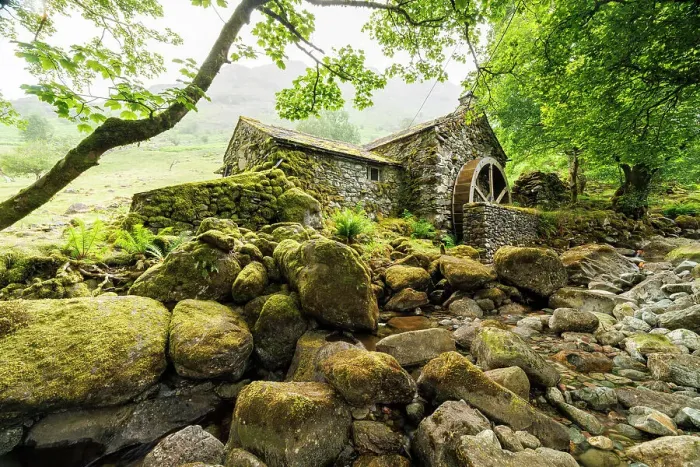 Framed Print : Borrowdale Mill, the Lake District, England Framed Print : Borrowdale Mill, the Lake District, England