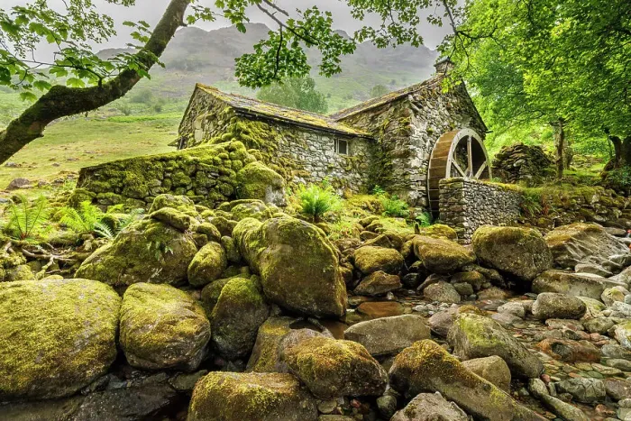 Framed Print : Borrowdale Mill, the Lake District, England Framed Print : Borrowdale Mill, the Lake District, England