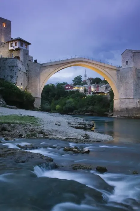 Framed Print : Bosnia and Herzegovina, Mostar, The Old Bridge (Stari Most) Framed Print : Bosnia and Herzegovina, Mostar, The Old Bridge (Stari Most)