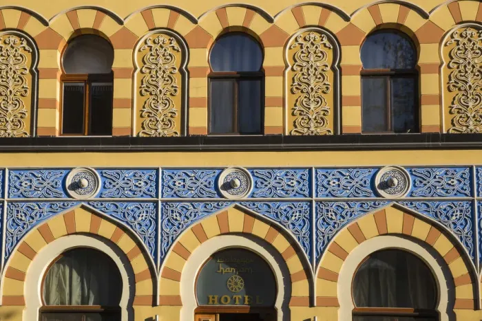 Framed Print : Bosnia and Herzegovina, Sarajevo, Isa Begov Hamam Boutique Hotel - a former Old Hamam