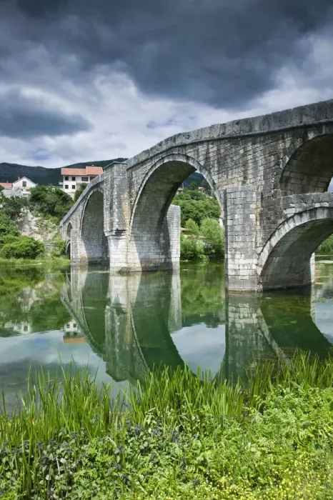 Framed Print : Bosnia and Herzegovina, Trebinje, Republika Serbska, Town on the Trebisnjica River Framed Print : Bosnia and Herzegovina, Trebinje, Republika Serbska, Town on the Trebisnjica River