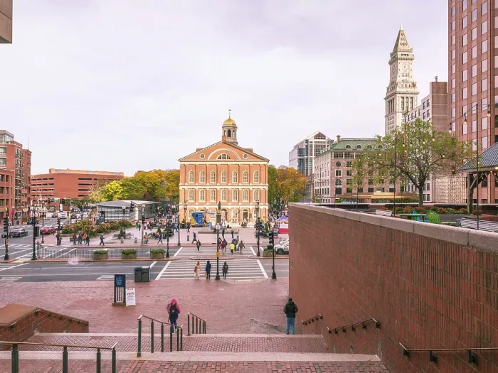Framed Print : Boston Downtown, Quincy Market and Faneuil Hall Boston, Massachusetts, USA Framed Print : Boston Downtown, Quincy Market and Faneuil Hall Boston, Massachusetts, USA
