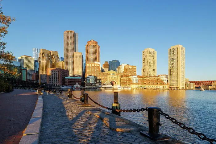 Framed Print : Boston skyline, Old Harbor, Boston, Massachusetts, USA Framed Print : Boston skyline, Old Harbor, Boston, Massachusetts, USA