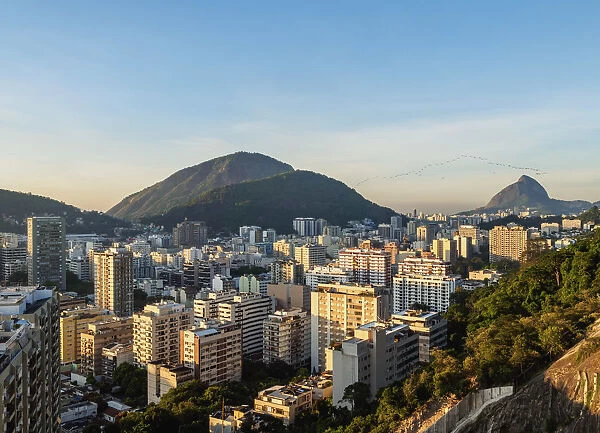 Botafogo and Humaita Neighbourhoods, elevated view, Rio de Janeiro, Brazil