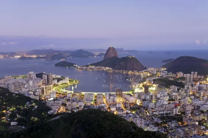 Framed Print : Botafogo and Sugarloaf Mountain (Pao de Acucar) from Corcovado Framed Print : Botafogo and Sugarloaf Mountain (Pao de Acucar) from Corcovado