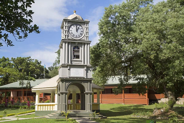 Botanic Gardens Clock Tower, Suva, Viti Levu, Fiji