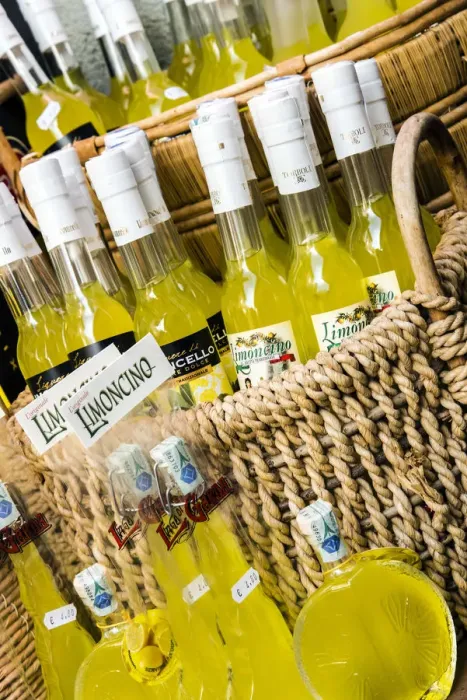 Framed Print : Bottles of local limoncello lemon liqueur on sale, Limone sul Garda, Lake Garda, Lombardy Framed Print : Bottles of local limoncello lemon liqueur on sale, Limone sul Garda, Lake Garda, Lombardy