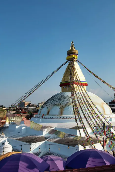 Framed Print : Boudhnath Stupa, Kathmandu, Nepal, Asia