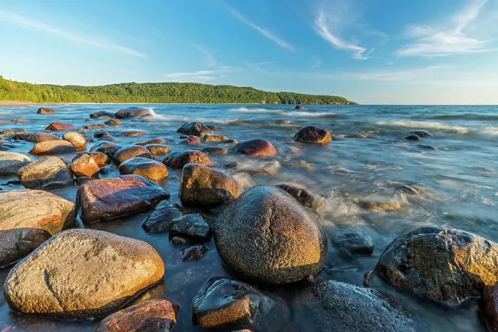Framed Print : Boulders on the beach at Gargantua Harbour in Lake Superior Provincial Park, Ontario, Canada Framed Print : Boulders on the beach at Gargantua Harbour in Lake Superior Provincial Park, Ontario, Canada