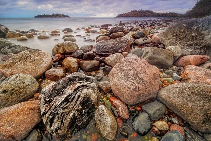Framed Print : Boulders along the coast of Lake Superior at Gargantua Harbour, Lake Superior Provincial Park, Ontario, Canada Framed Print : Boulders along the coast of Lake Superior at Gargantua Harbour, Lake Superior Provincial Park, Ontario, Canada