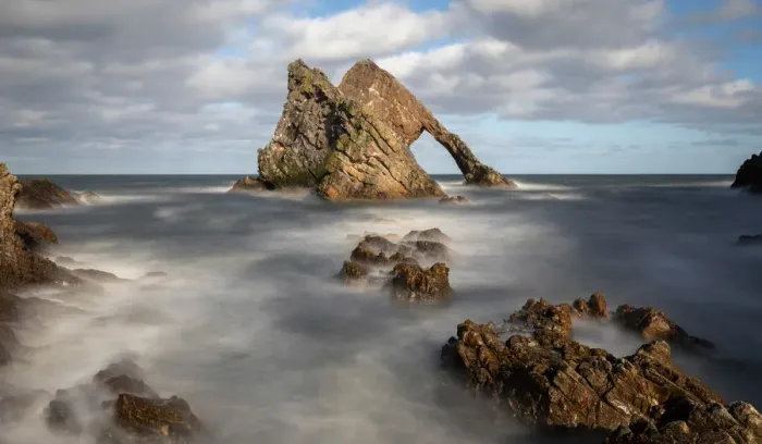 Framed Print : Bow Fiddle Rock, Portknockie, Moray, Buckie, Scotland, UK Framed Print : Bow Fiddle Rock, Portknockie, Moray, Buckie, Scotland, UK